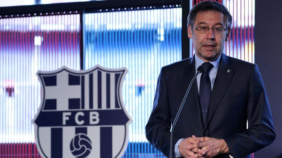 Josep Maria Bartomeu, este martes en Barcelona.