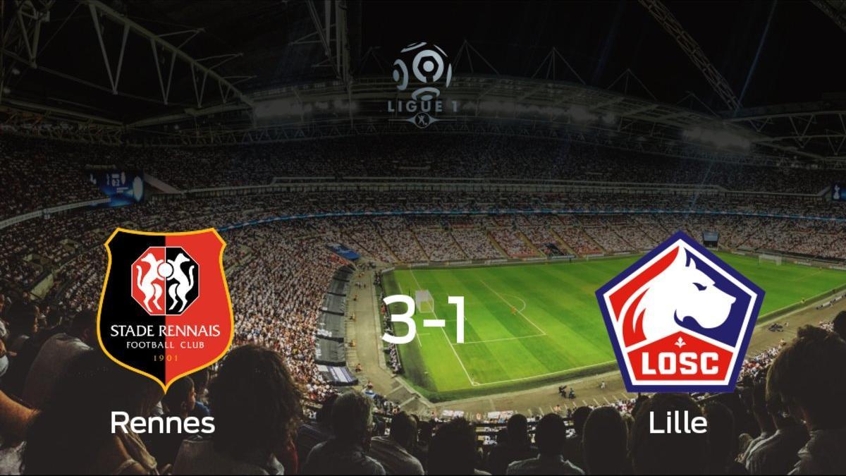 El Lille cae ante el Rennes (3-1)