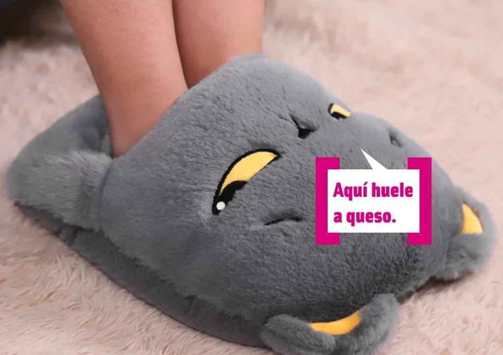 Calienta pies de peluche calefactable