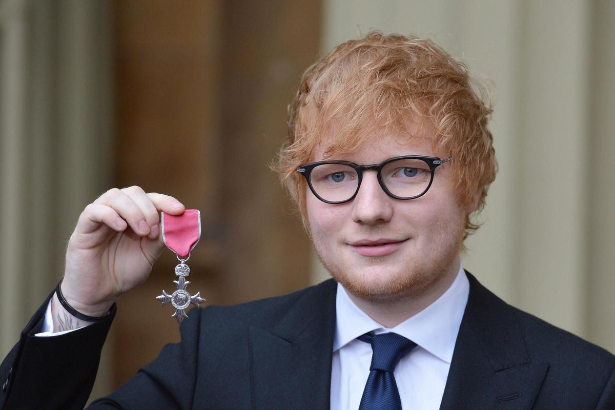 Ed Sheeran, miembro de la Orden del Imperio Británico