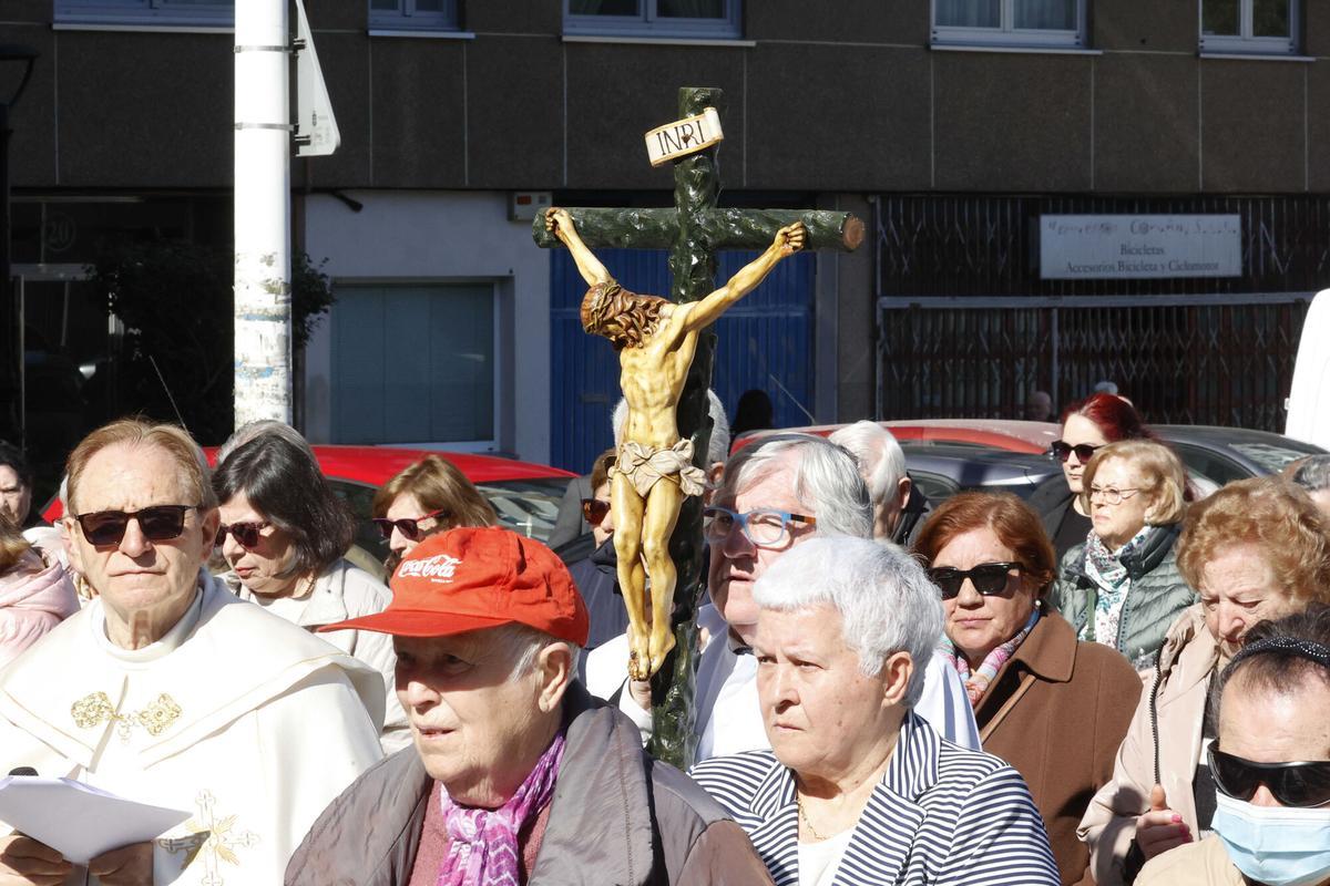 Primera procesión de la parroquia de San Francisco en O Ventorrillo