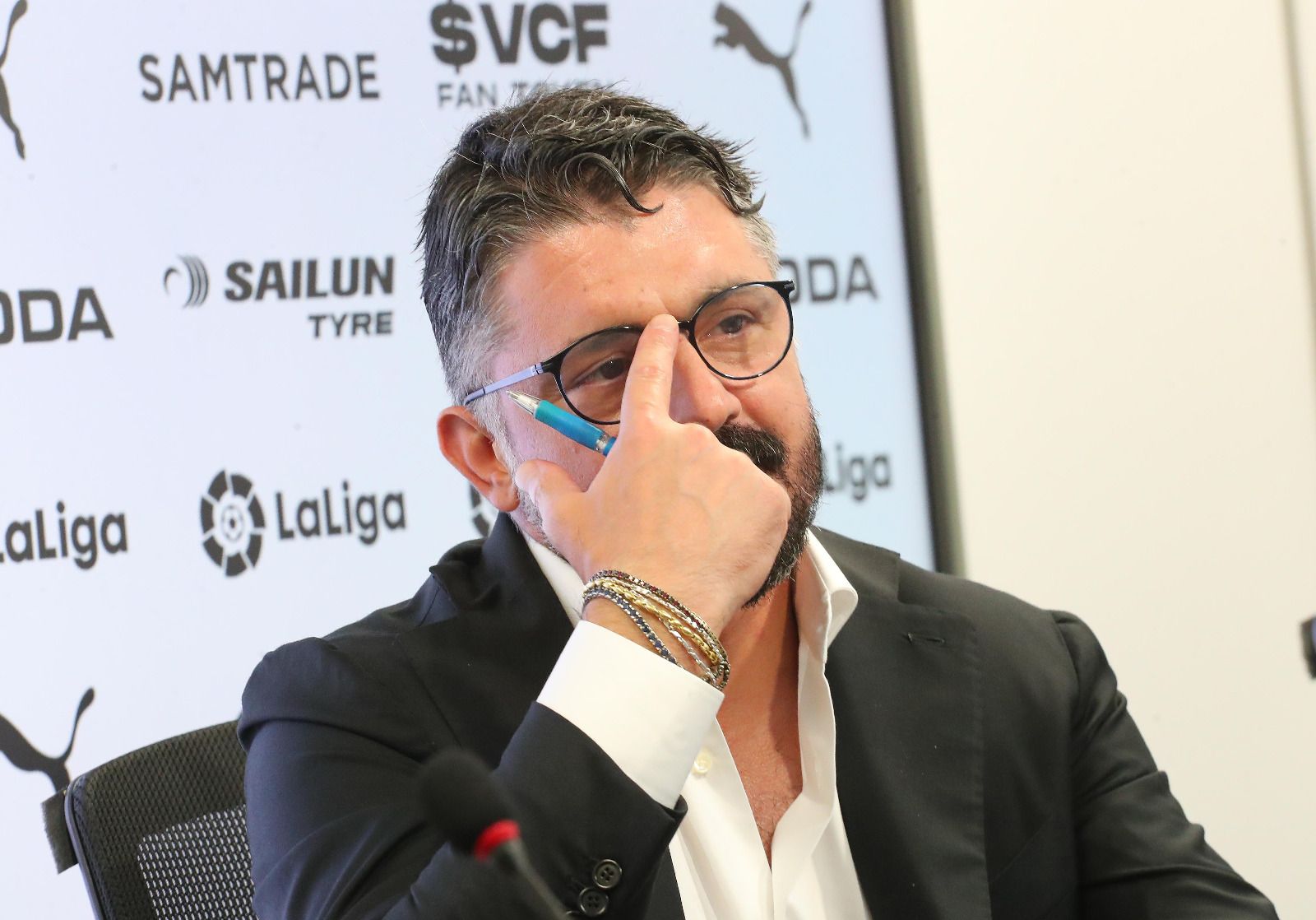 La presentación de Gattuso, en imágenes