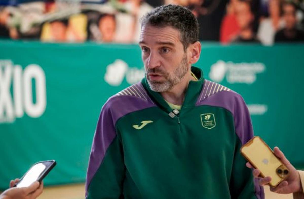 Ibon Navarro advierte de la dificultad del partido en Manresa.