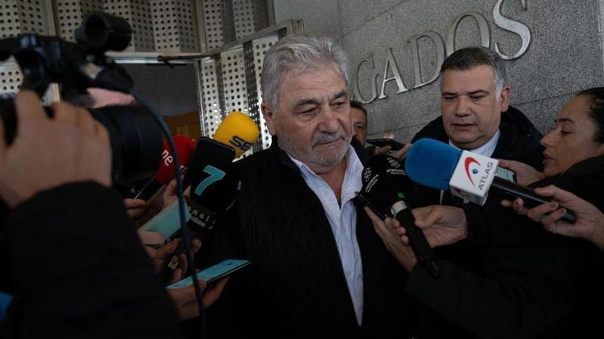 Laureano Oubiña , en una declaración en los juzgados en 2023