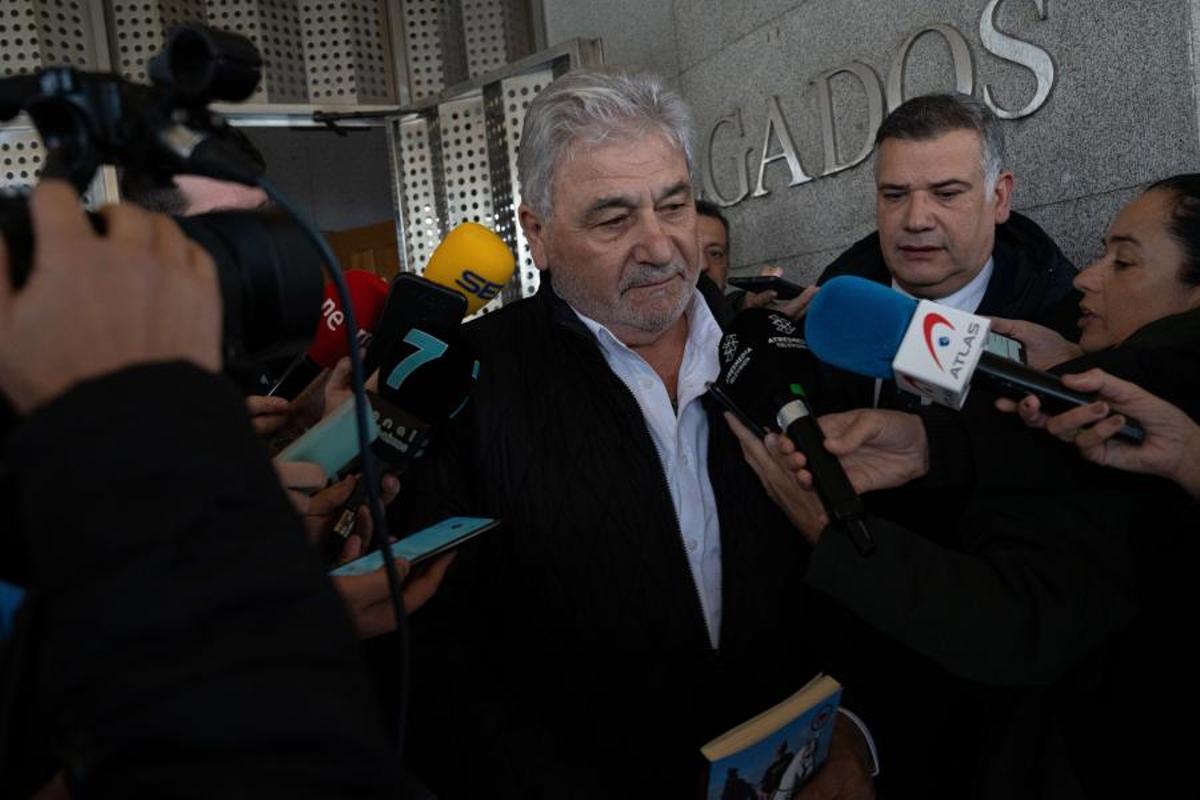 Laureano Oubiña , en una declaración en los juzgados en 2023