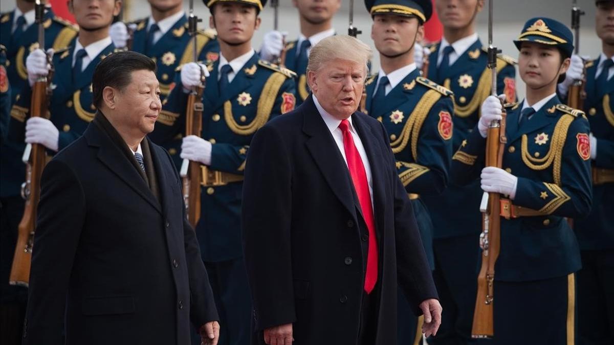 Xi Jinping y Donald Trump, en la cumbre de Pekín del 2017.