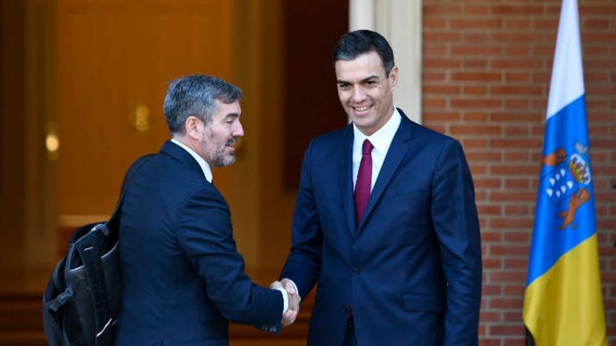 Fernando Clavijo y Pedro Sánchez en una foto de archivo.