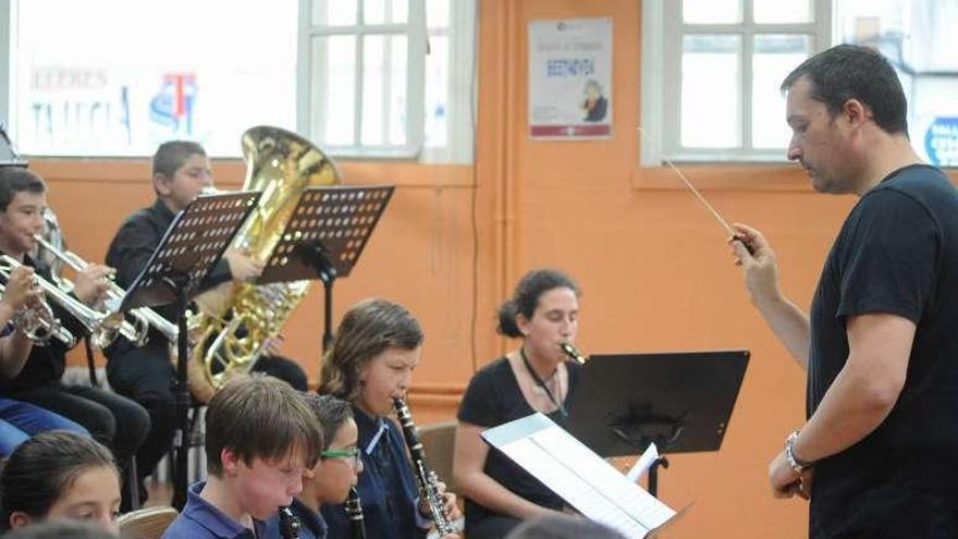 Alumnos de la Escola de Música de Vilagarcía. // Iñaki Abella