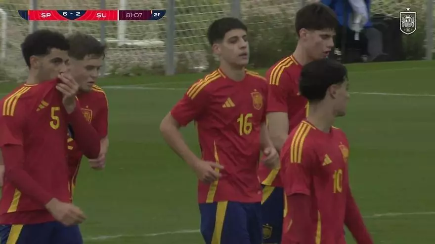 Gol de David Albelda Jr. con España