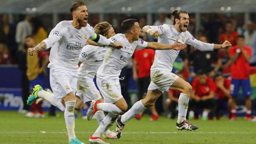 El Real Madrid celebra la Undécima.