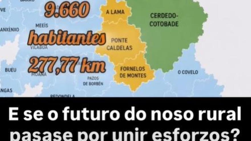 El alcalde de Ponte Caldelas sugiere «unir esfuerzos» con A Lama y Fornelos de Montes