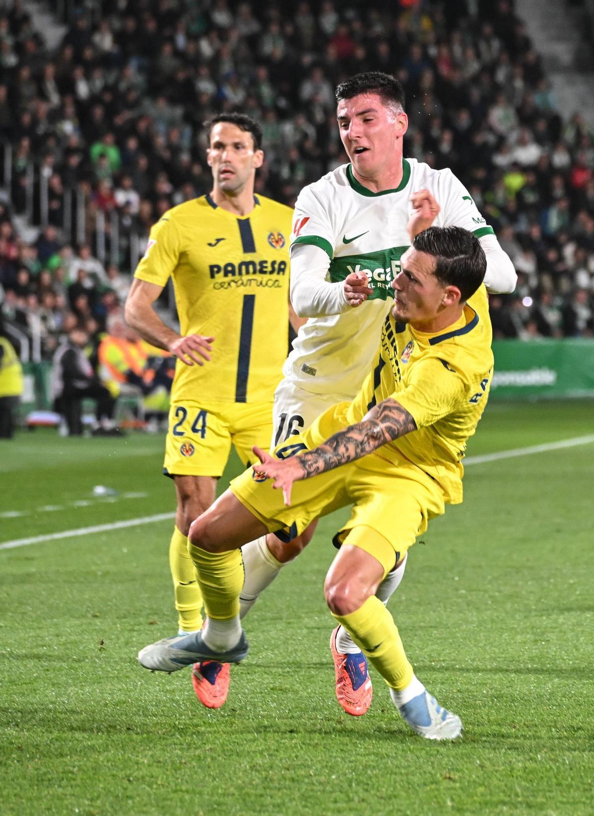 Las mejores imágenes del Elche CF - Villarreal CF (1-3)