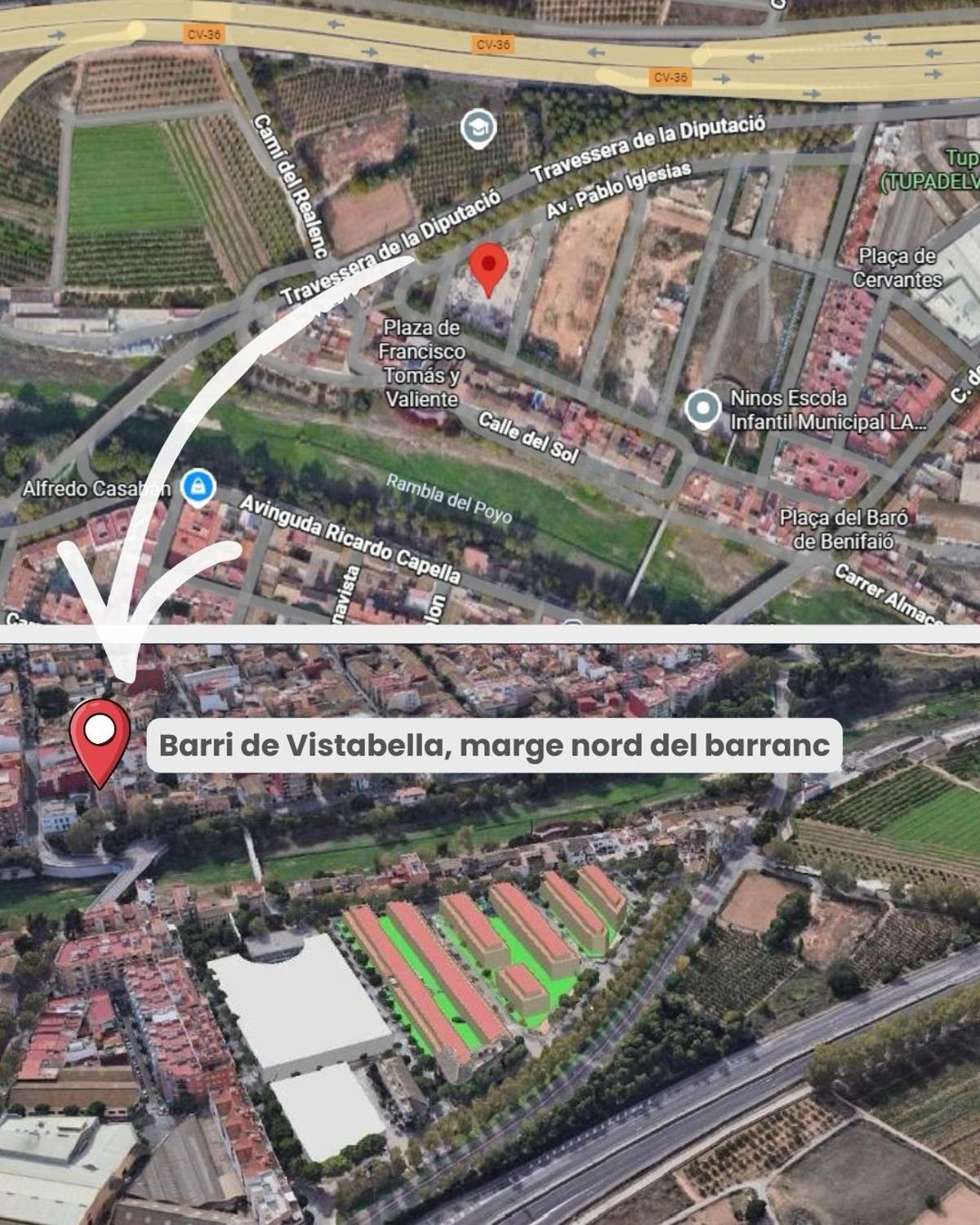 Lugar donde se estudia ubicar las viviendas de alquiler para jóvenes.