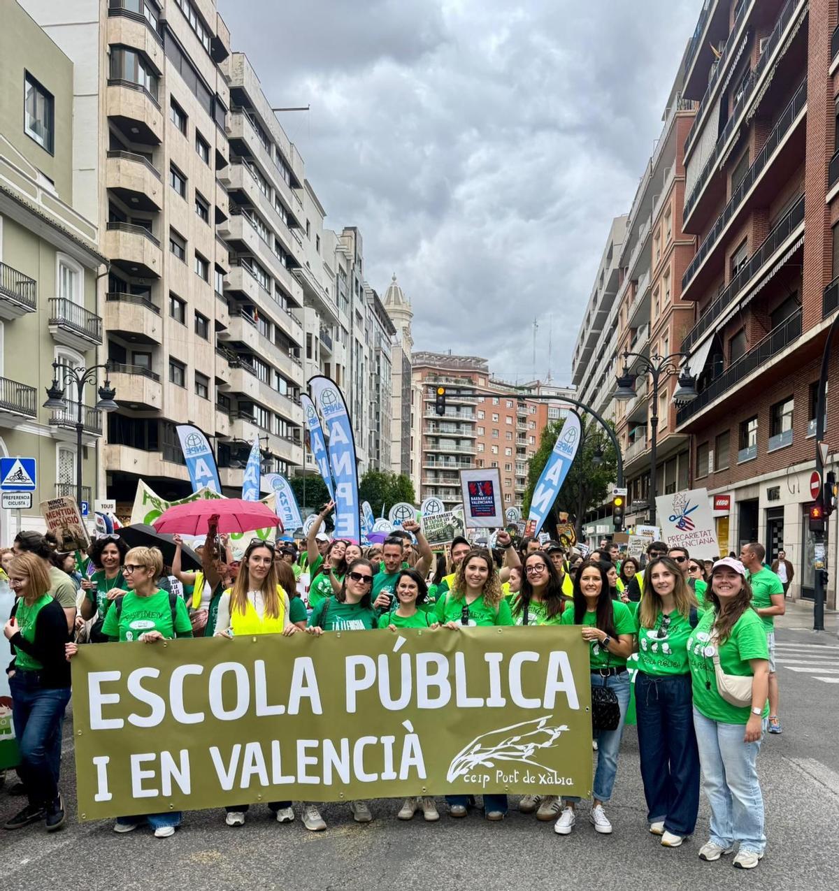 Representantes del colegio público Port de Xàbia