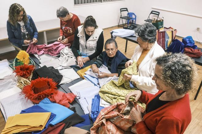 Ensayo del Belén Viviente realizado por vecinos de Tamaraceite