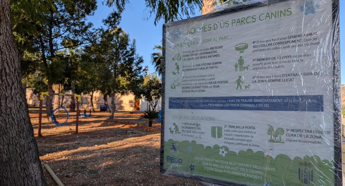 Las normas del nuevo parque canino