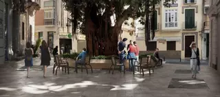 Duras críticas vecinales a la reforma de las plazas de San Pedro Alcántara y del Teatro