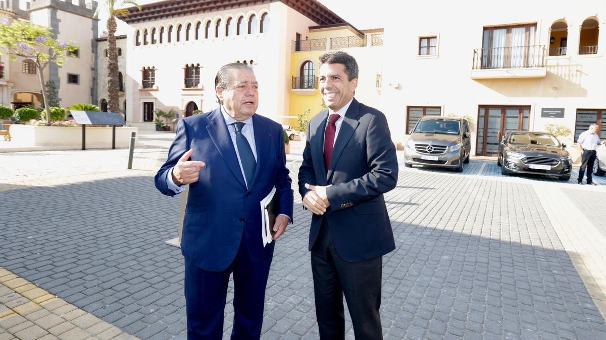 Carlos Mazón junto al empresario Vicente Boluda.