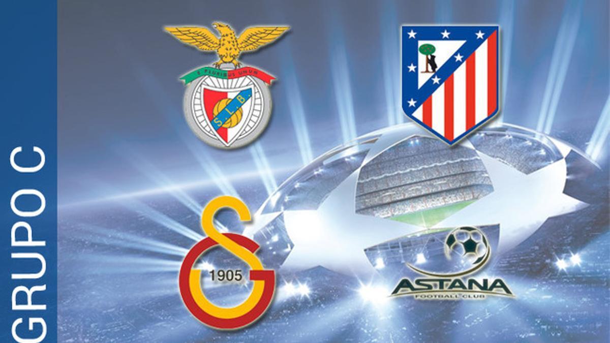 Atlético, Benfica, Galatasaray y Astana estarán en el grupo C