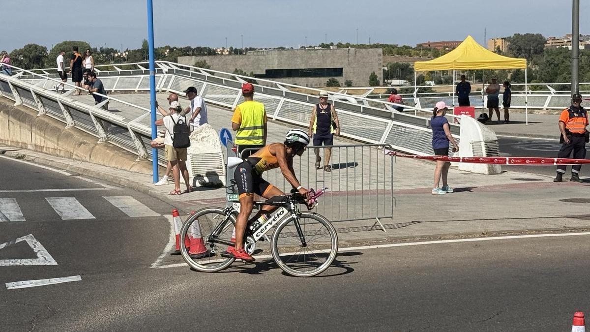 Pepa García, en acción durante el Campeonato Ibérico disputado en Mérida.