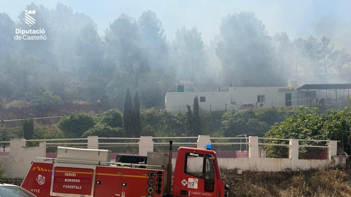 Imagen del incendio de la Vall d'Uixó (Castellón)