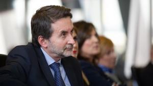 El consejero delegado de Repsol, Josu Jon Imaz, durante la clausura de una jornada en Vitoria a 16 de enero de 2020. /