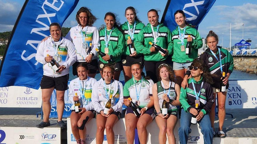 El equipo sénior femenino de la EPCP se llevó el bronce en la prueba de K-4. | FdV