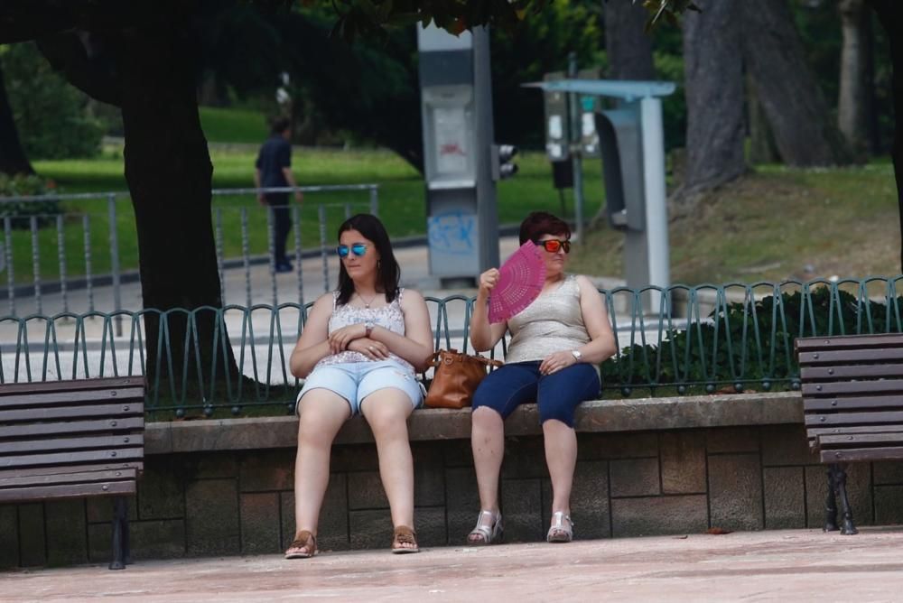 Ola de calor en Oviedo