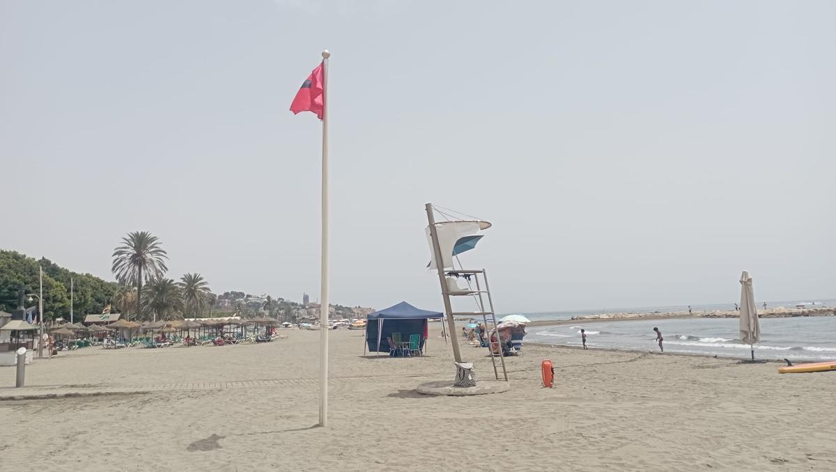 Bandera roja en las playas de El Palo y Pedregalejo por la presencia de E.coli