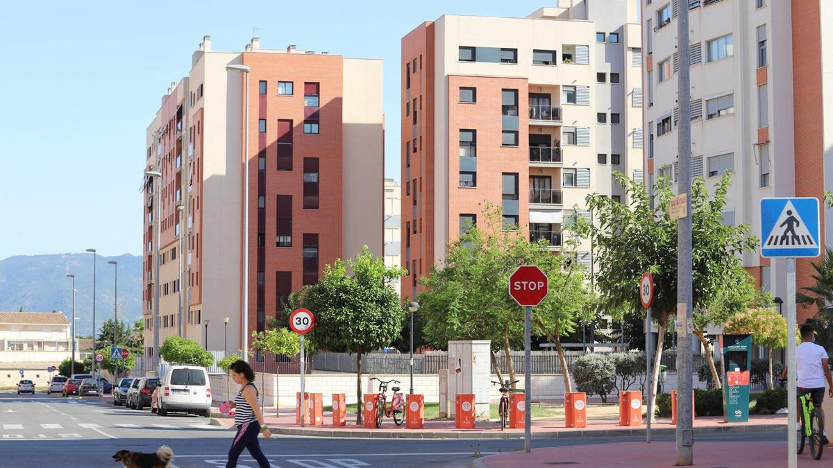 Edificios de la urbanización Joven Futura de Murcia.