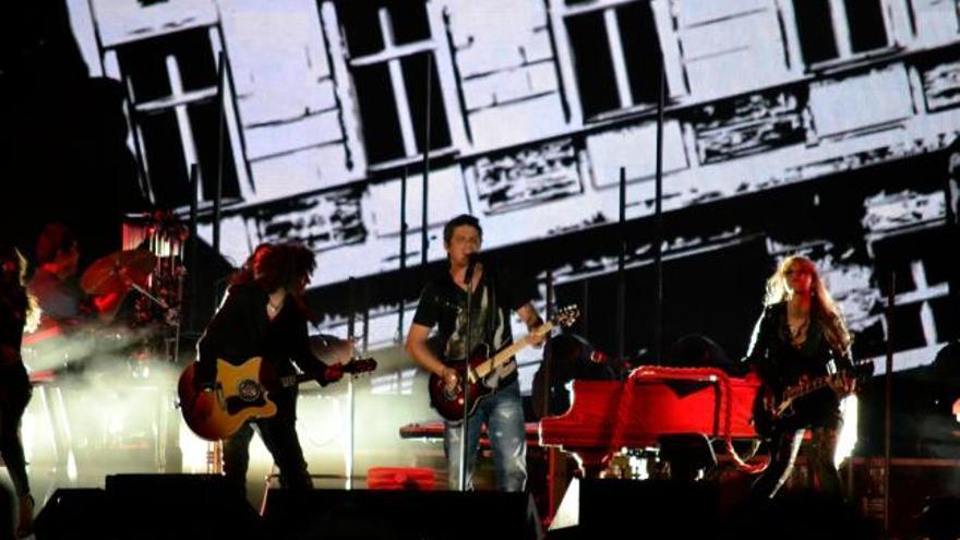 Alejandro Sanz en el concierto de Ontinyent.