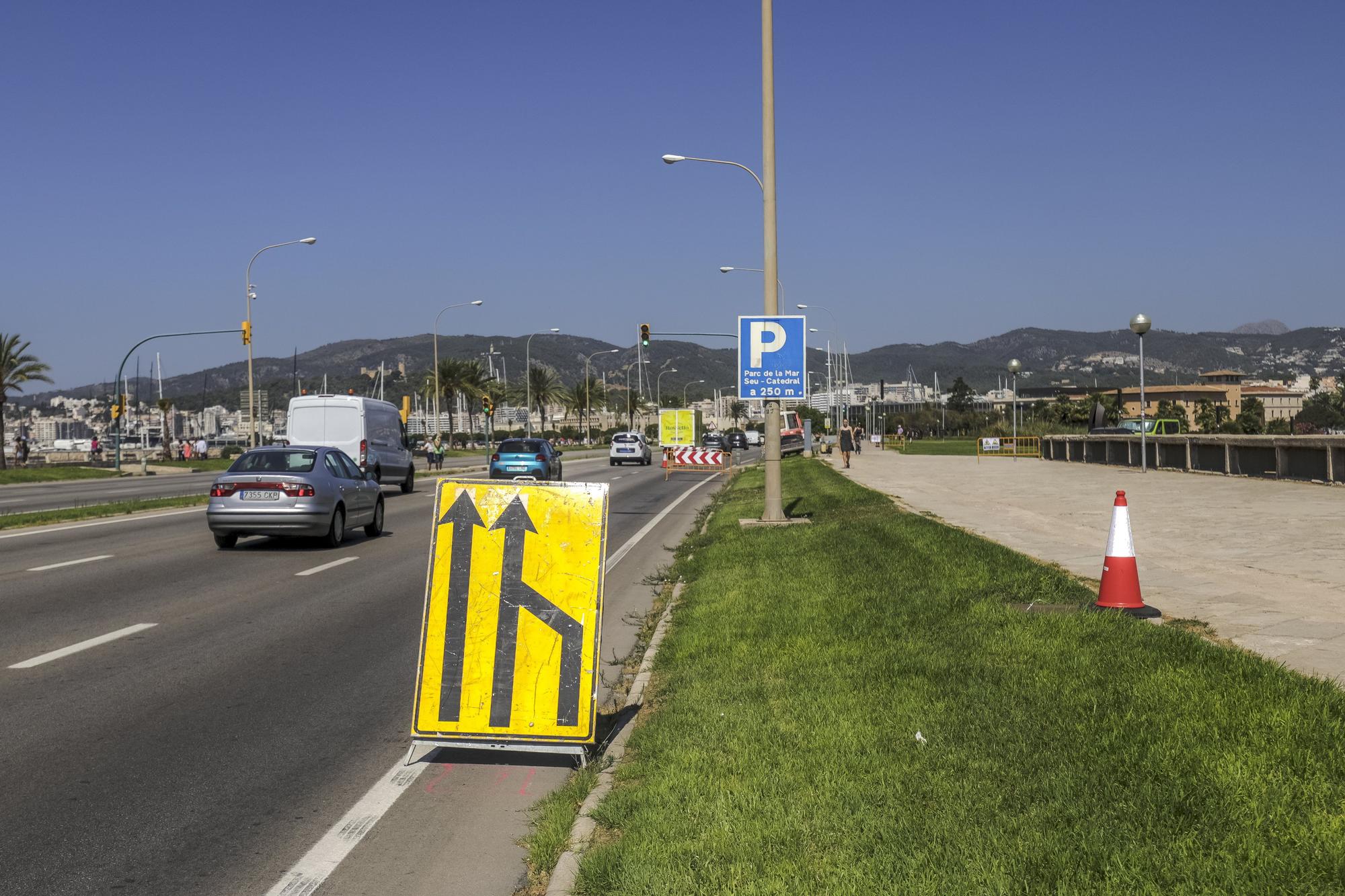 Iniciada la restauración del Parc de la Mar con el cerramiento de la zona de obras