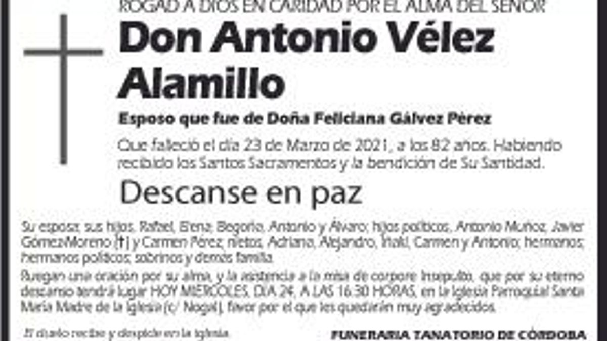 Antonio Vélez Alamillo