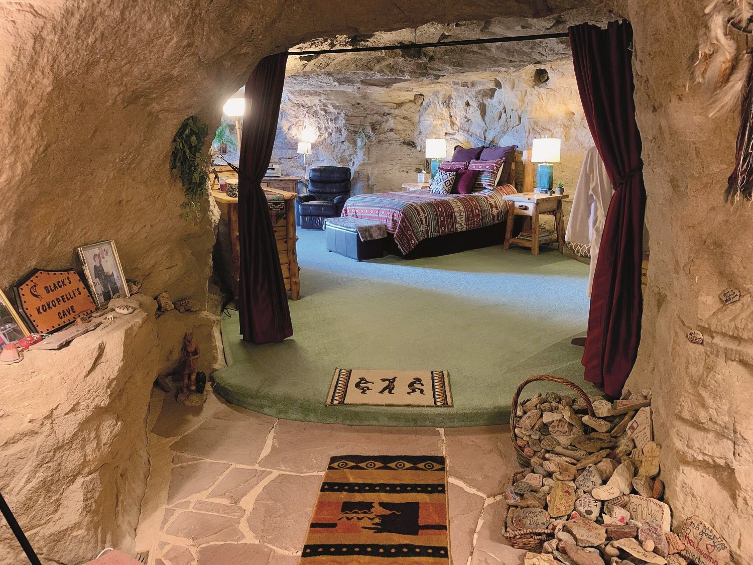 Habitación de la Kokopelli’s Cave.