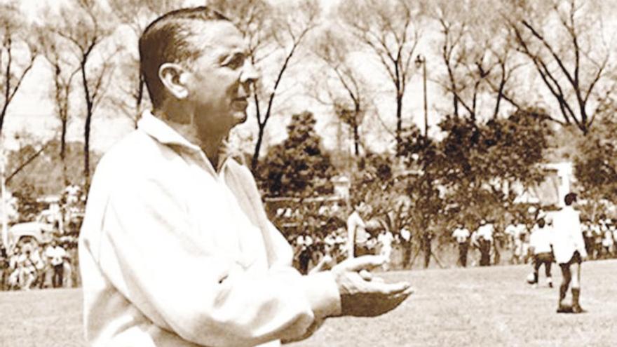 Alejandro Scopelli, durante una sesión de entrenamiento.