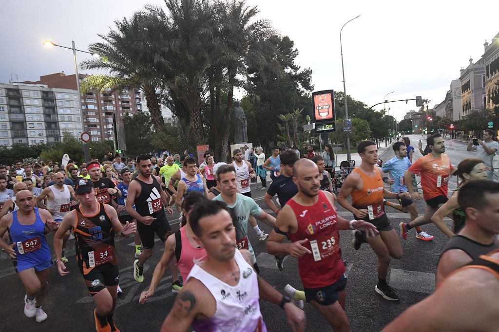 Carrera nocturna de Murcia, en imágenes