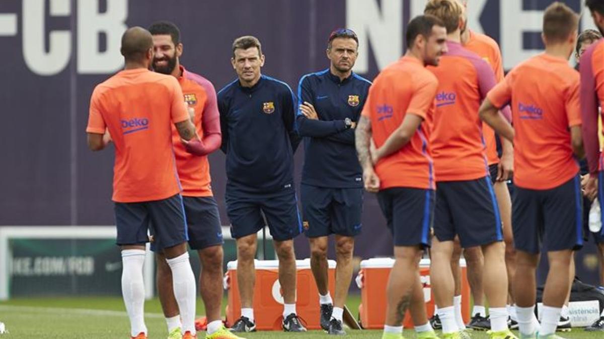 Luis Enrique ya está trabajando con el reto de que la plantilla llegue a tope ante el City