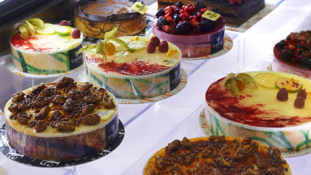 La varietat de pastissos de Tornés, a Girona.