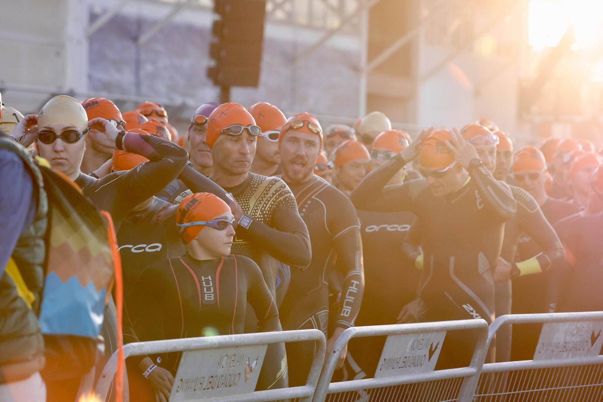 Así ha sido la prueba de natación del Ironman 70.3 en Valencia