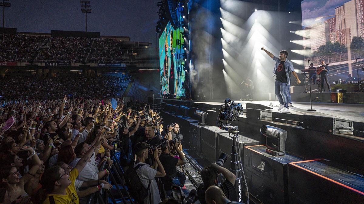 Concierto de Estopa en el Estadi Olímpic