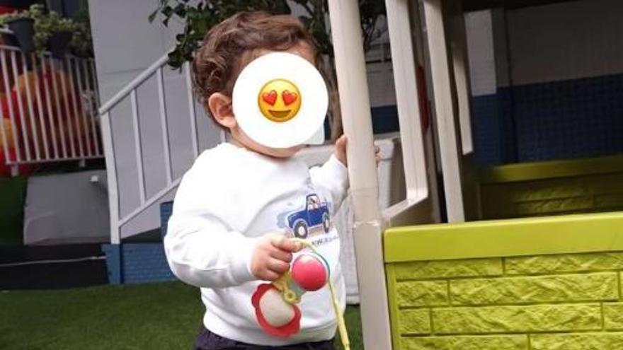 Imagen del hijo de Bertín y Gabriela.