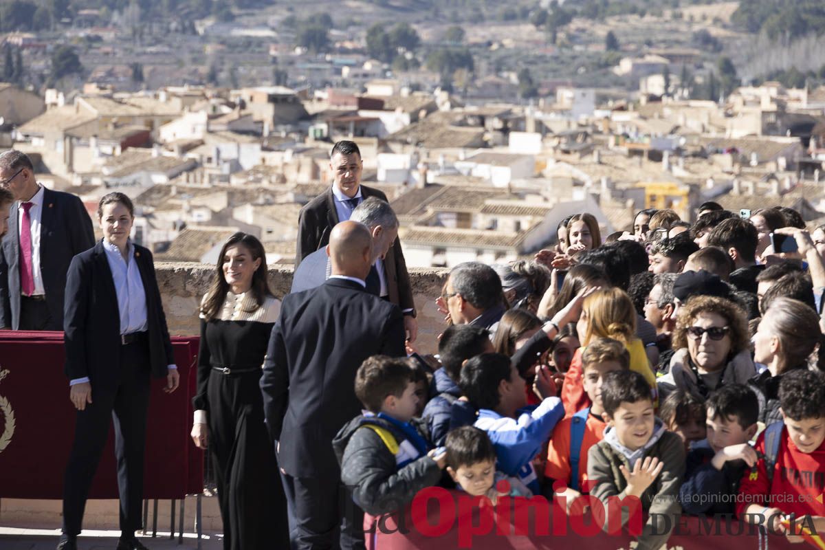 Visita de los reyes de España a Caravaca (explanada de la Basílica)