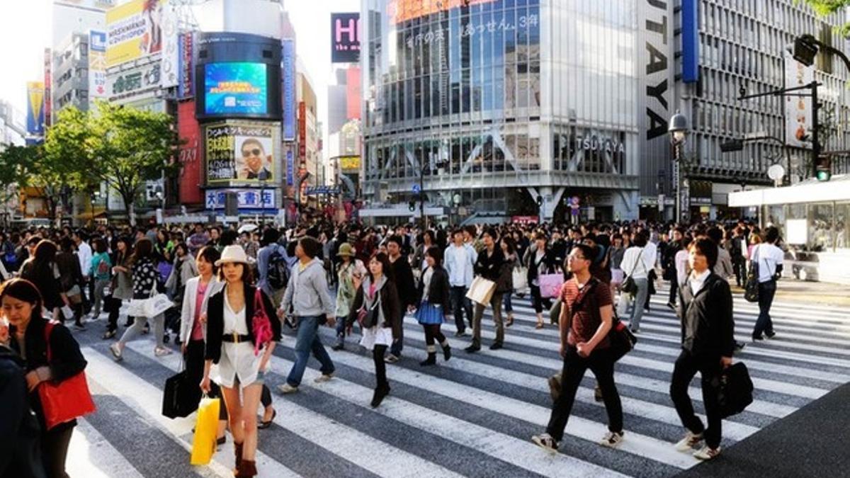 El famoso cruce de Shibuya, en Tokio.