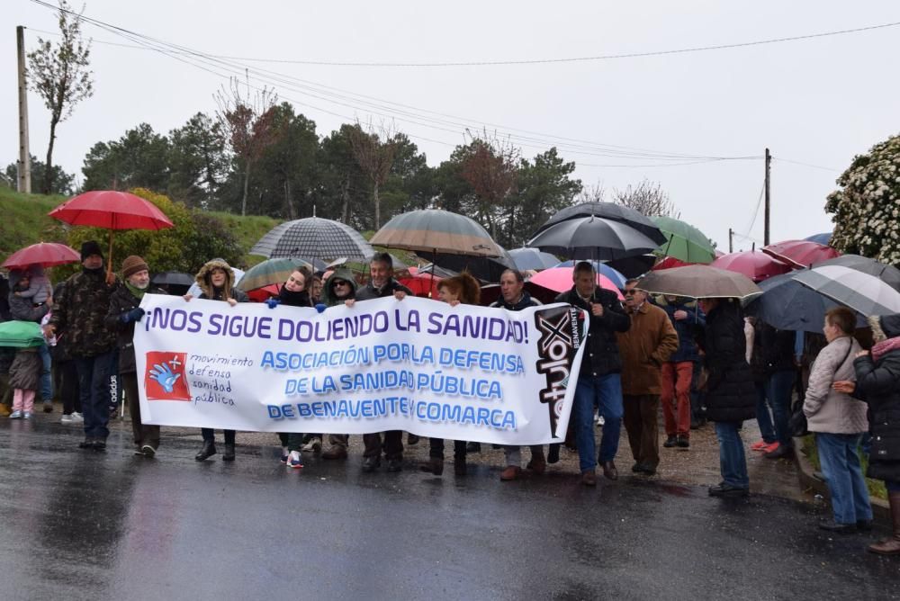 Manifestación por la sanidad pública en Aliste.