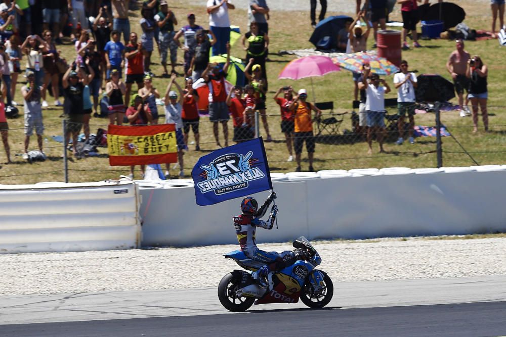 Dovizioso ganó en Moto, GP, Álex Márquez en Moto 2 y Joan Mir en Moto 3.