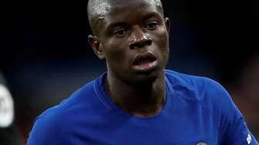 Kanté, en el partido de ayer.