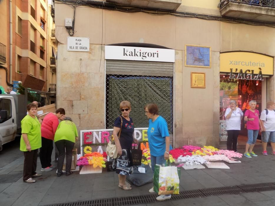 Les enramades de Sallent arriben a Gràcia