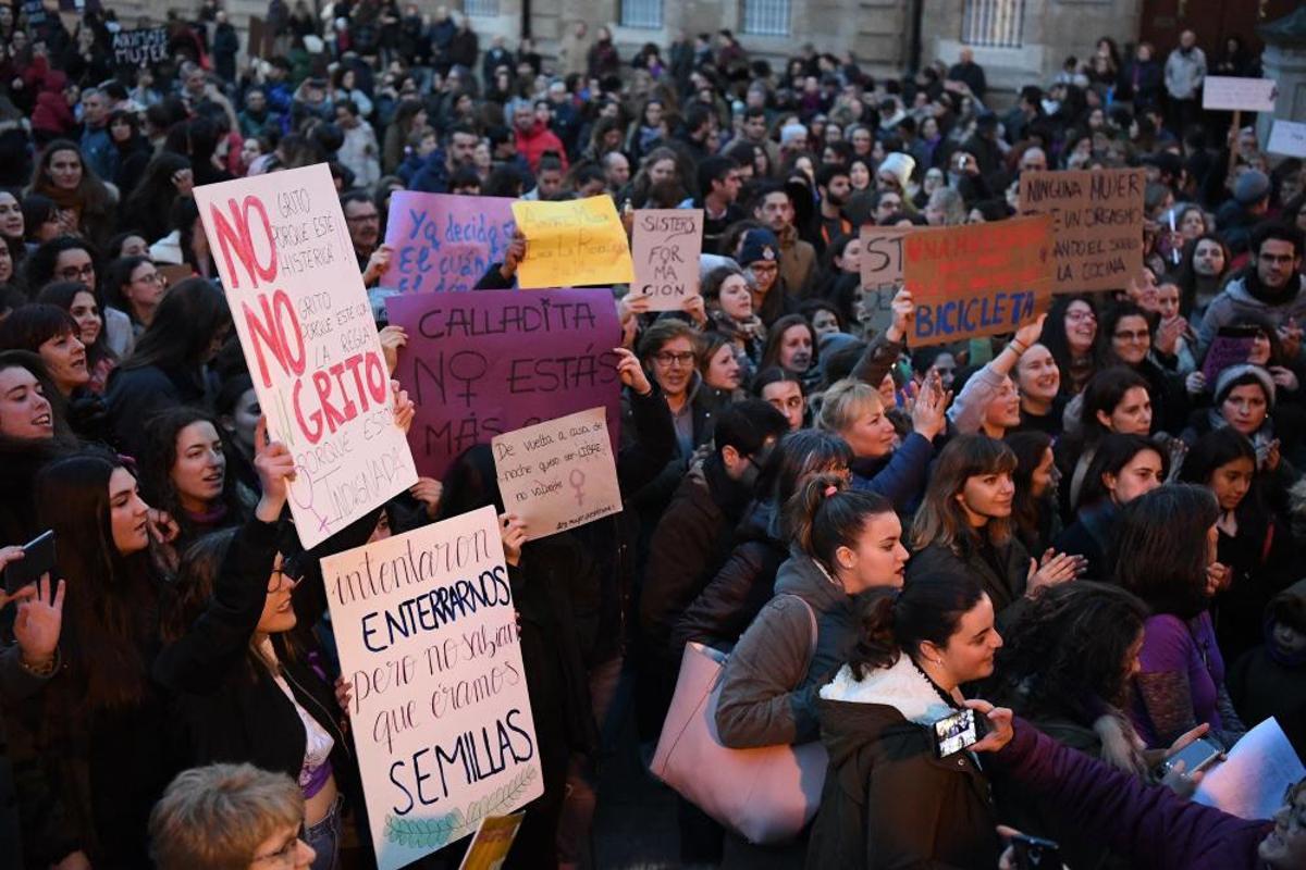 Manifestación feminista en A Coruña