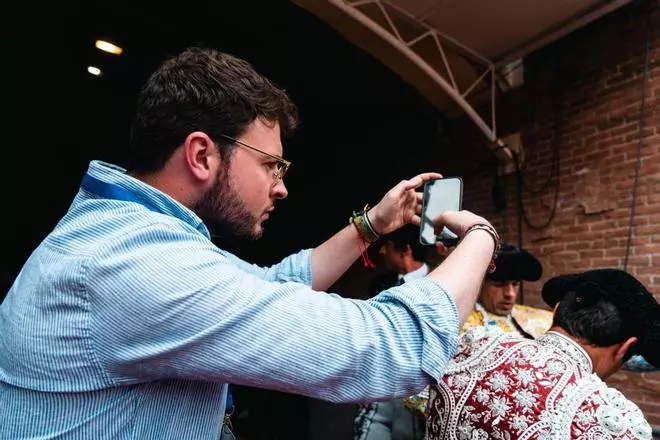 Fotogalería | El extremeño Samuel Mansilla, periodista de la plaza de toros de Las Ventas