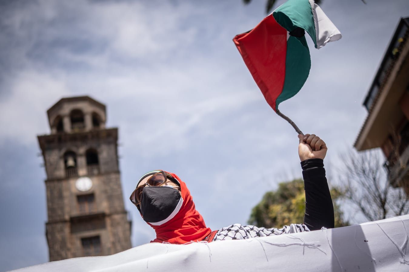 Concentración en Tenerife para pedir el fin de la violencia en Gaza (16/05/21)